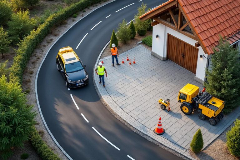 Aire de retournement sur terrain privé : aménagement et règles d’urbanisme